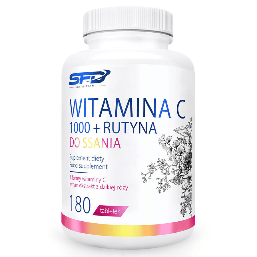 SFD Vitamine C 1000 + Rutine, 180 pastilles