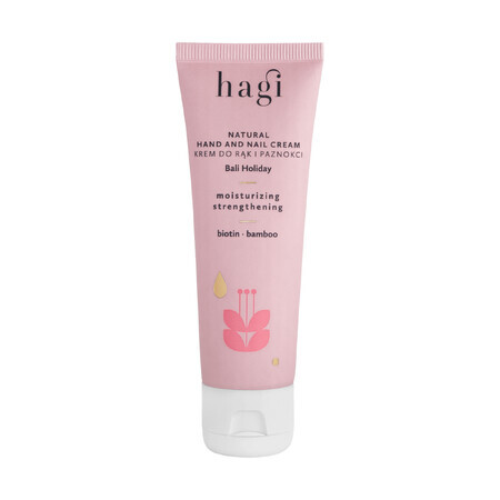 Hagi Holidays in Bali, natural hand and nail cream, moisturizing and fortifying, 50 ml