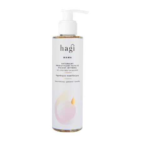 Hagi Mama, natural prebiotic liquid for intimate hygiene, soothing and moisturizing, 200 ml