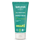 Weleda Energy Fresh, gel douche 3 en 1 pour hommes, citron et bois de cèdre, 200 ml