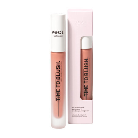 Veoli Botanica Time To Blush, blush crémeux à la vitamine C et au collagène végétal, 10 ml