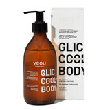 Veoli Botanica Glic Cool Body, gel douche exfoliant et régulateur avec 5% d'acide glycolique et extrait d'algues, 280 ml