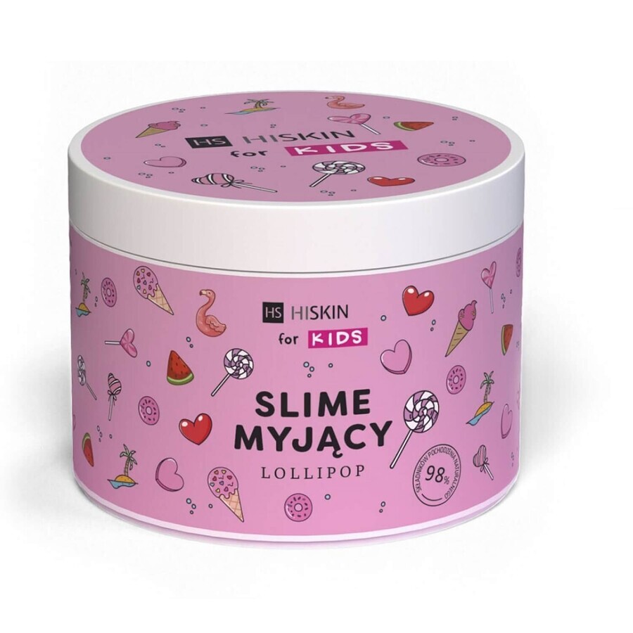 HiSkin For Kids Slime wash, lavaggio gelatinoso per il corpo dei bambini, Lollipop, 150 ml