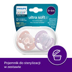 Avent Ultra Soft, Schnuller, Silikon, symmetrisch, neutral, SCF091/09, 0-6 Monate, 2 Stück