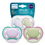 Avent Ultra Air, Schnuller, Silikon, symmetrisch, unisex, SCF085/24, 0-6 Monate, 2 Stück