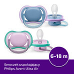 Avent Ultra Air, Schnuller, Silikon, symmetrisch, unisex, SCF085/34, 6-18 Monate, 2 Stück