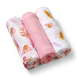 BabyOno Natural Bamboo, natural bamboo fiber diapers, 70 x 70 cm, bamboo, colored, 3 pieces