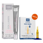 Set avec MartiDerm Shots Collagen Lift gratuit, sérum pour le visage, 20 ml + Platinum Night Renew, booster de nuit, 2 ml x 5 ampoules