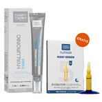 Set con MartiDerm Shots Hyaluronic Filler, siero per il viso, 20 ml + Platinum Night Renew, booster notturno, 2 ml x 5 fiale