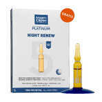 Set con MartiDerm Shots Hyaluronic Filler, siero per il viso, 20 ml + Platinum Night Renew, booster notturno, 2 ml x 5 fiale