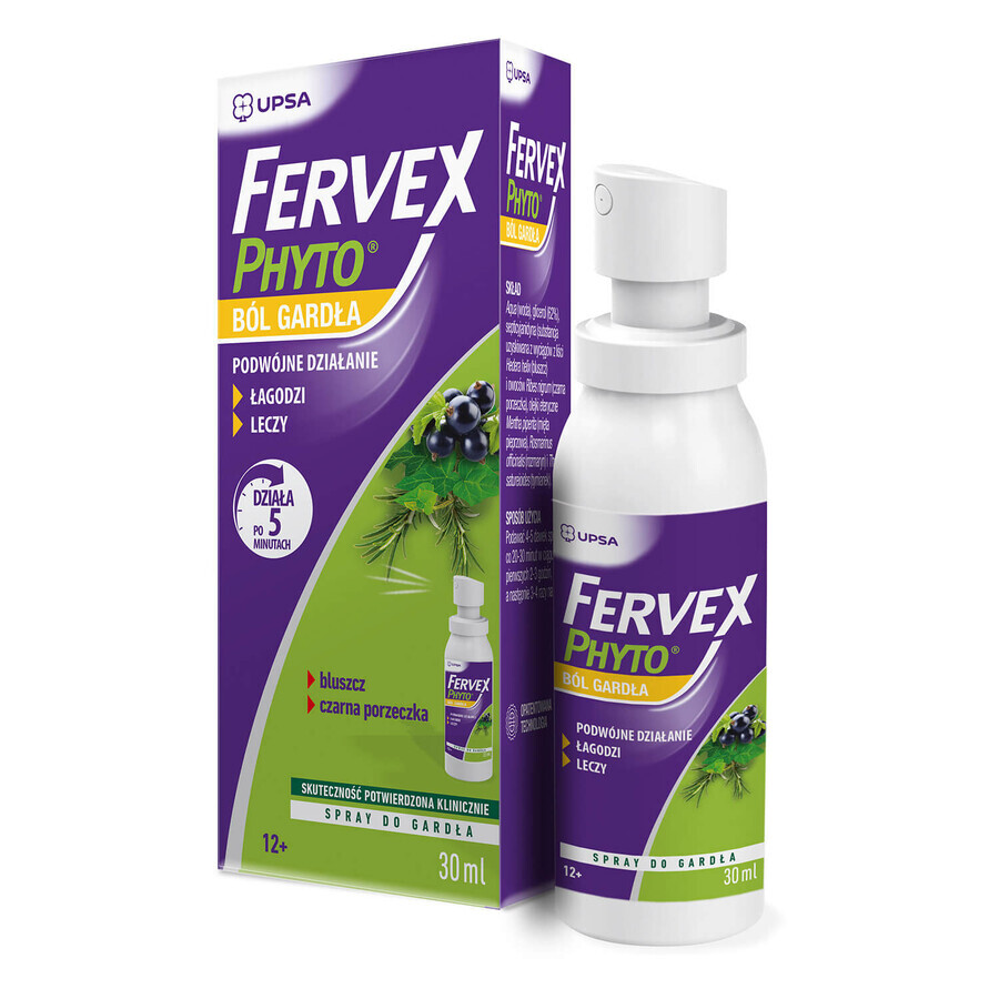 Fervex Phyto mal de gorge, spray pour la gorge, 30 ml