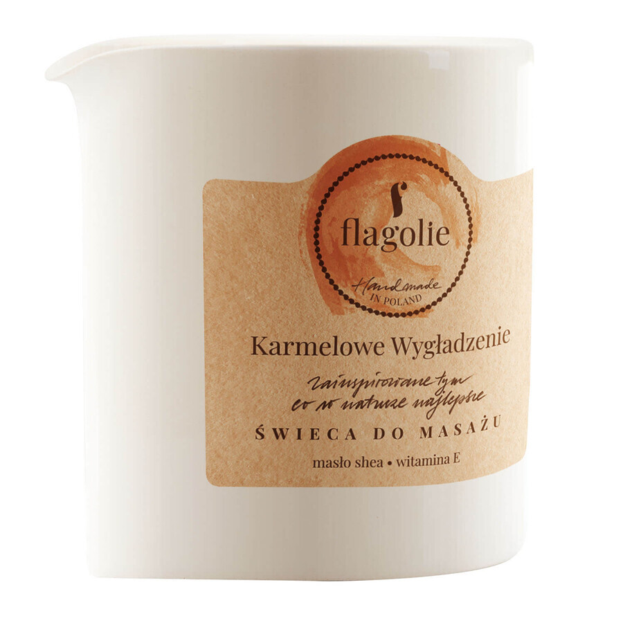 Flagolie, soy massage candle, smoothing caramel, 200 g