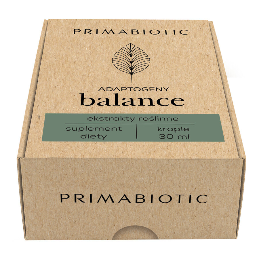 Primabiotic Adaptogens Balance, gouttes, 30 ml