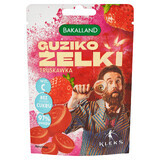 Bakalland Button Jelly candy with strawberries, Blossom, 34 g