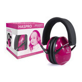 Haspro Kids Earmuffs, protective earmuffs for children, from 4 years, pink, 1 pc