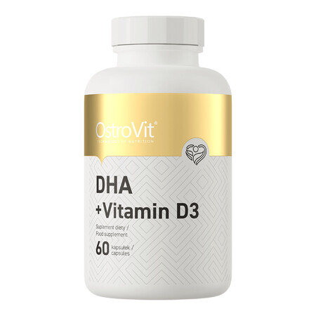 OstroVit DHA + Vitamina D3, 60 capsule