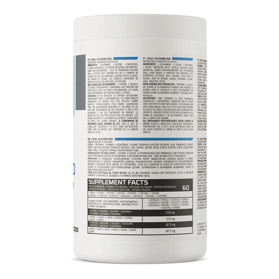 OstroVit BCAA + Glutamin 5500, 300 Kapseln