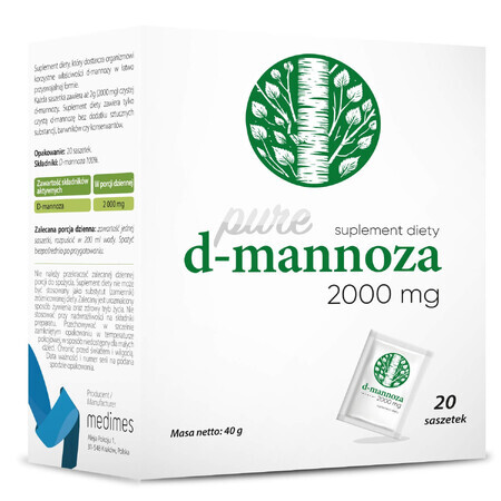 D-mannose, 2 g x 20 sachets