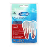 DenTek Easy Brush, brosses interdentaires, taille 2, 0.5 mm, 12 pièces