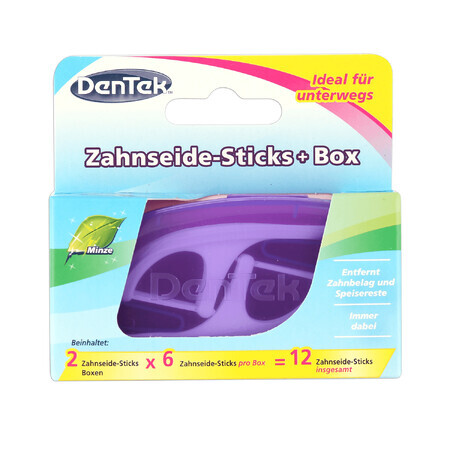 DenTek On-The-Go cure-dents en fil dentaire, 12 pièces