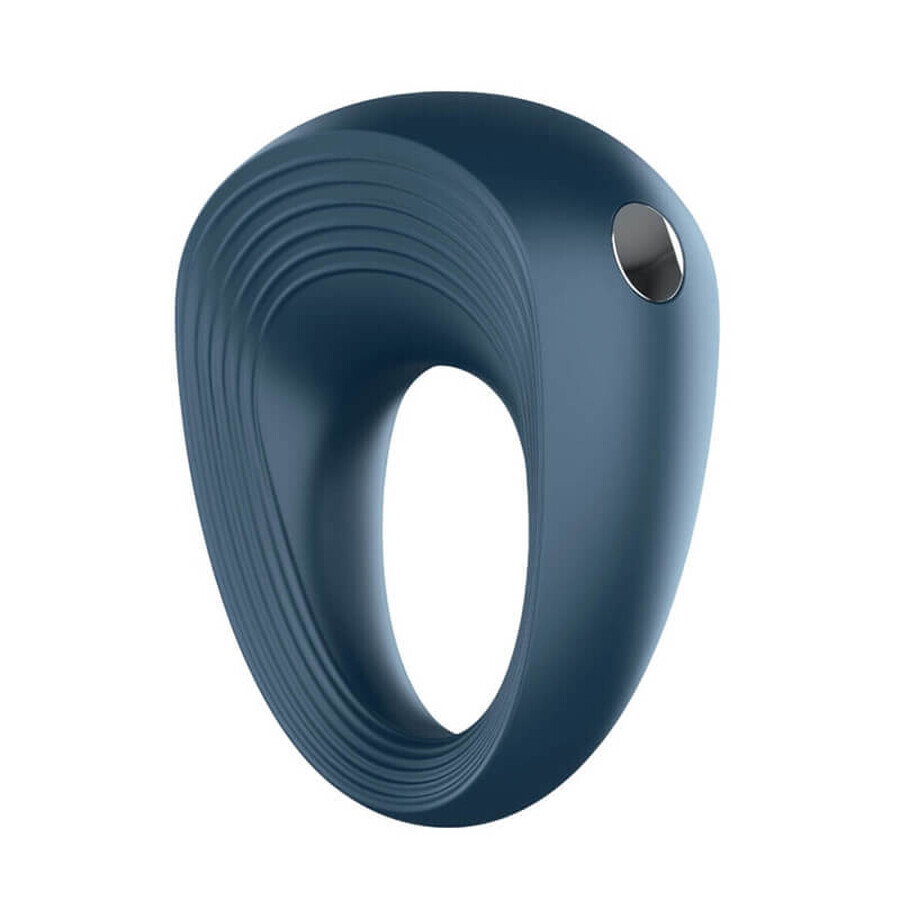 Satisfyer Power Ring, anillo vibrador para el pene, azul marino