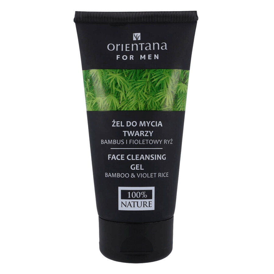 Orientana For Men, gel nettoyant pour le visage, bambou et riz violet, 150 ml