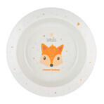 Canpol Babies, plastic bowl for children, Cute animals, orange fox, from 4 months, 270 ml