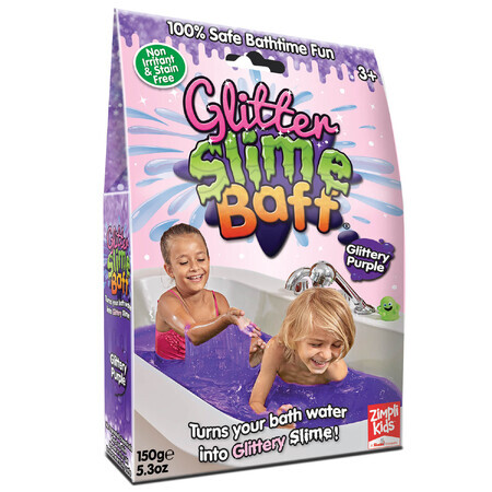 Zimpli Kids Slime Baff Glitter, glitter making kit, purple, from 3 years