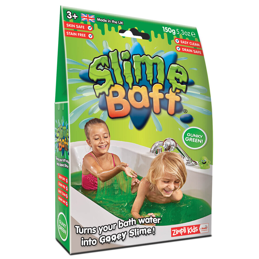 Zimpli Kids Slime Baff, glue set, green, from 3 years