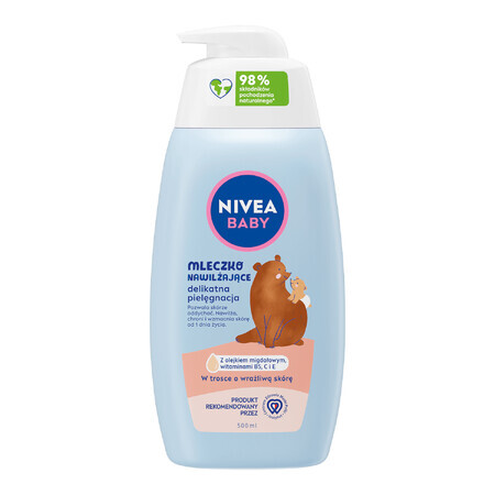 Nivea Baby, latte idratante, trattamento delicato, dal primo giorno, 500 ml