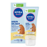 Nivea Baby, cremă calmantă împotriva eritemului fesier, din prima zi de viață, 100 ml