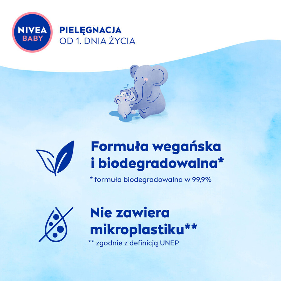 Nivea Baby, gel 2 en 1 para lavar cuerpo y cabello, desde 1 día de vida, 500 ml