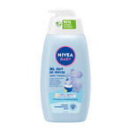 Nivea Baby, gel 2 en 1 para lavar cuerpo y cabello, desde 1 día de vida, 500 ml