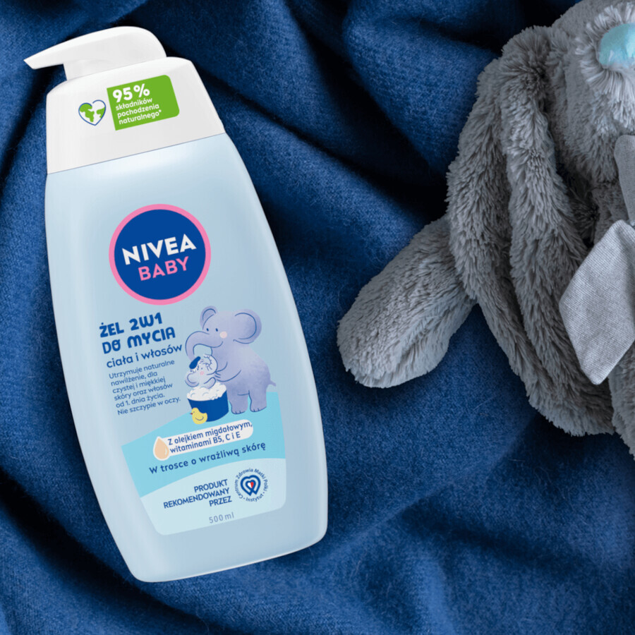 Nivea Baby, lozione lavante, bagno delicato, dal 1° giorno, 450 ml