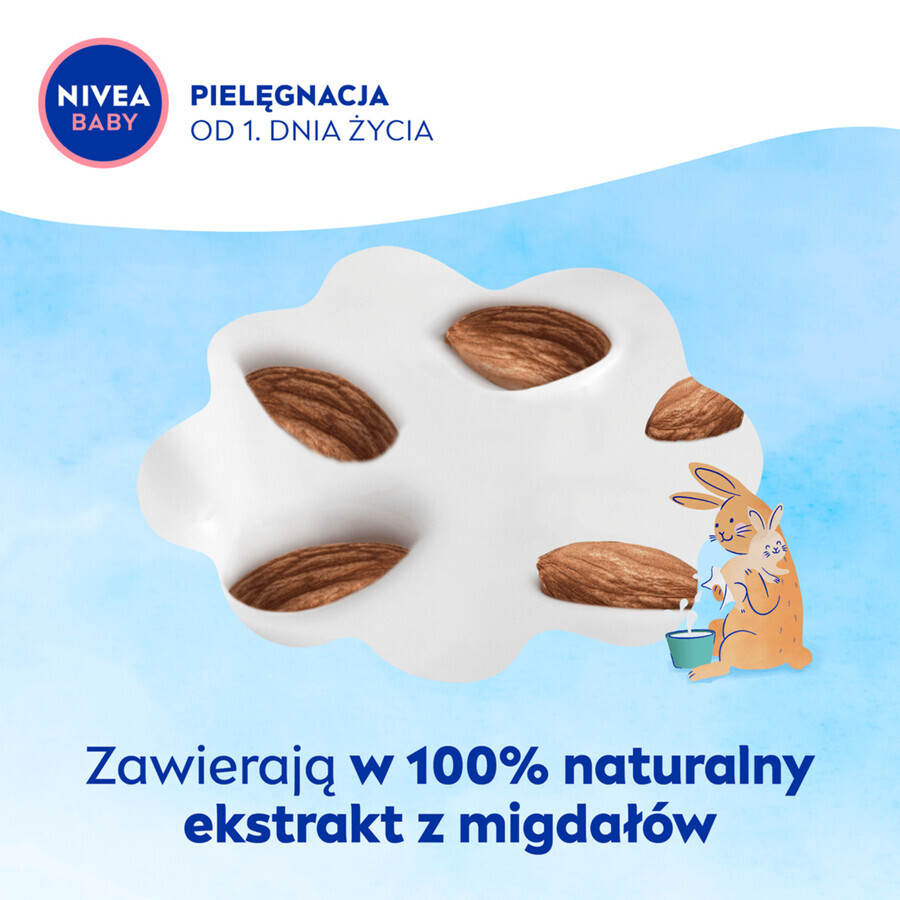 Nivea Baby 99% Pure Water, lingettes humides biodégradables, 3 x 57 pièces