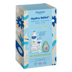 Mustela Hydra Bebe set à l'avocat bio, dès le premier jour, lait corporel, 300 ml + crème visage, 40 ml