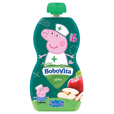 BoboVita Peppa Pig Mousse en tube, pomme, après 6 mois, 100 g