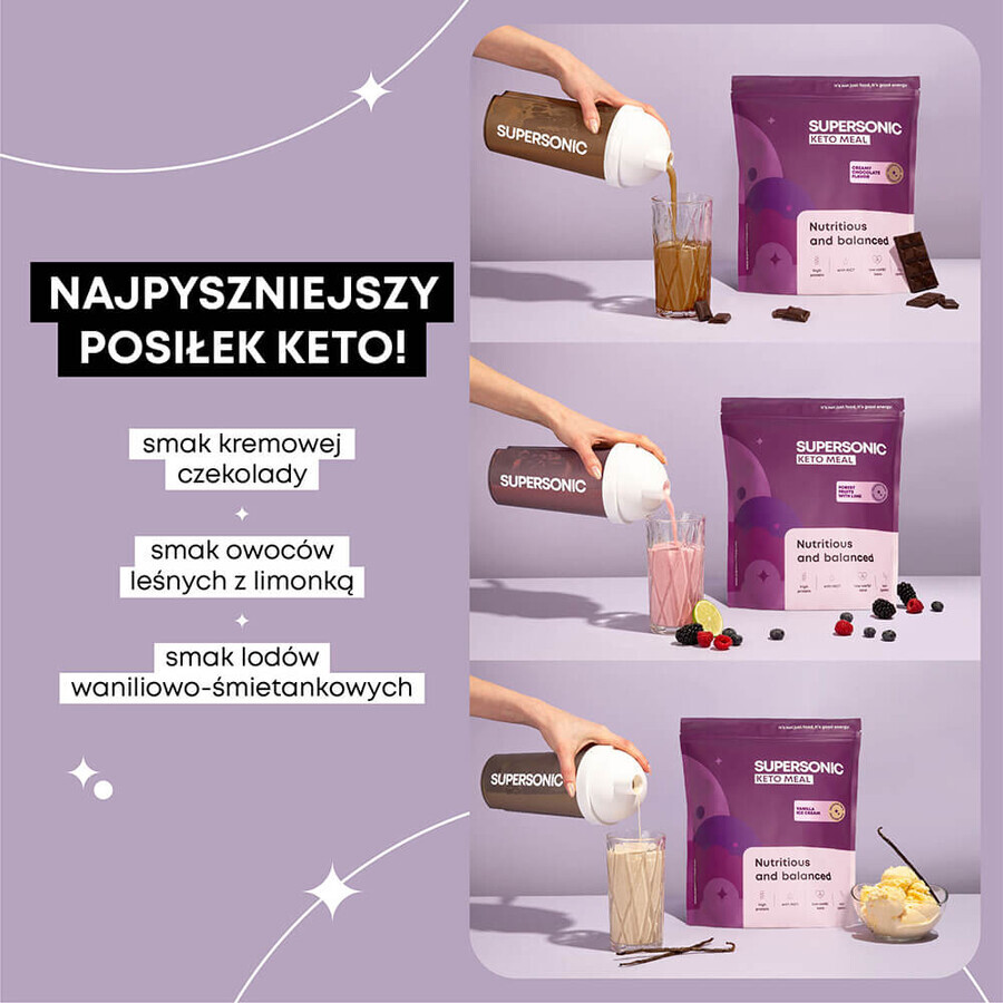 Supersonic Keto Meal, saveur chocolat crémeux, 800 g