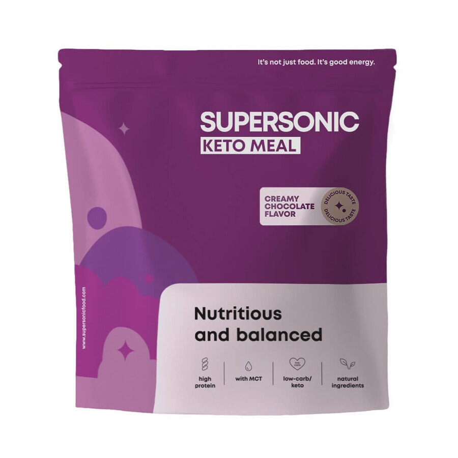 Supersonic Keto Meal, saveur chocolat crémeux, 800 g