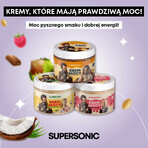 Supersonic Power Cream, Haselnusscreme, weißer Schokoladengeschmack mit tropischen Früchten, 250 g