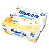 Humana Milk Minis Dessert au yaourt aromatisé à la banane, après 6 mois, 4 x 100 g