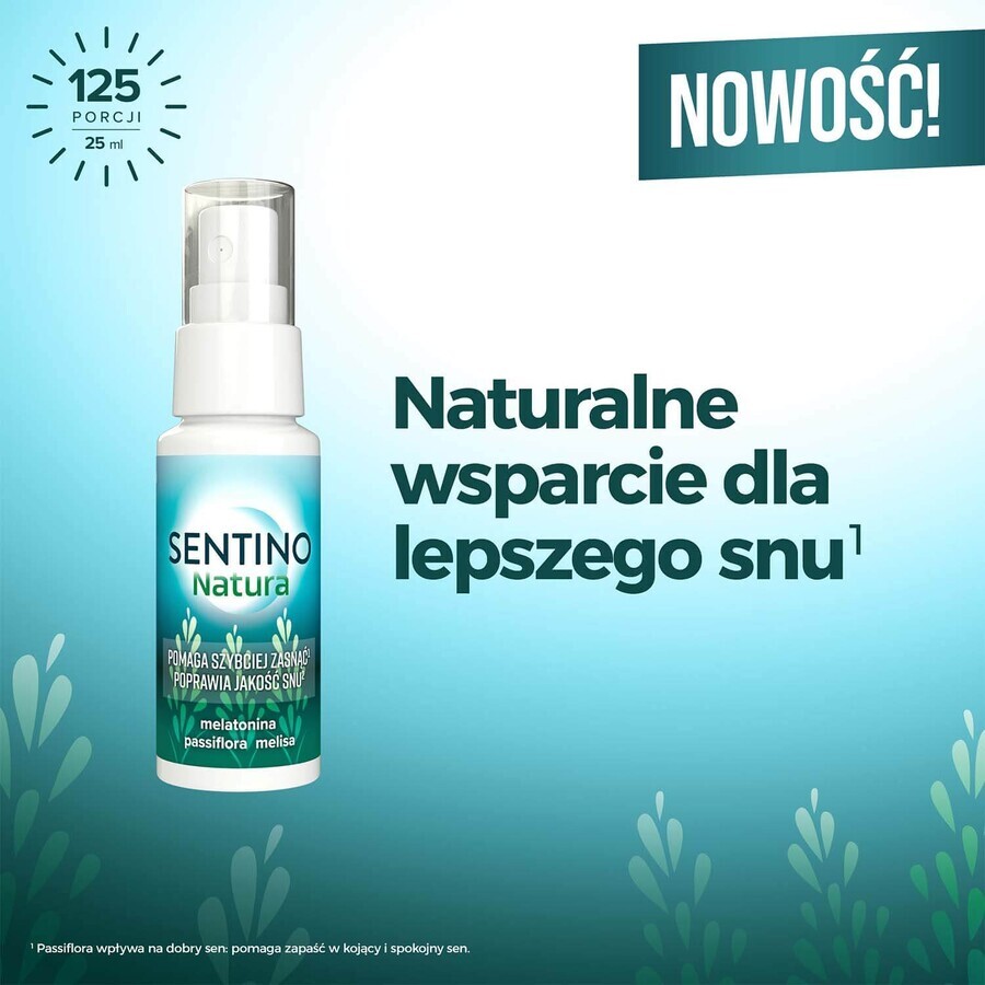 Sentino Natura, spray, black currant flavor, 25 ml