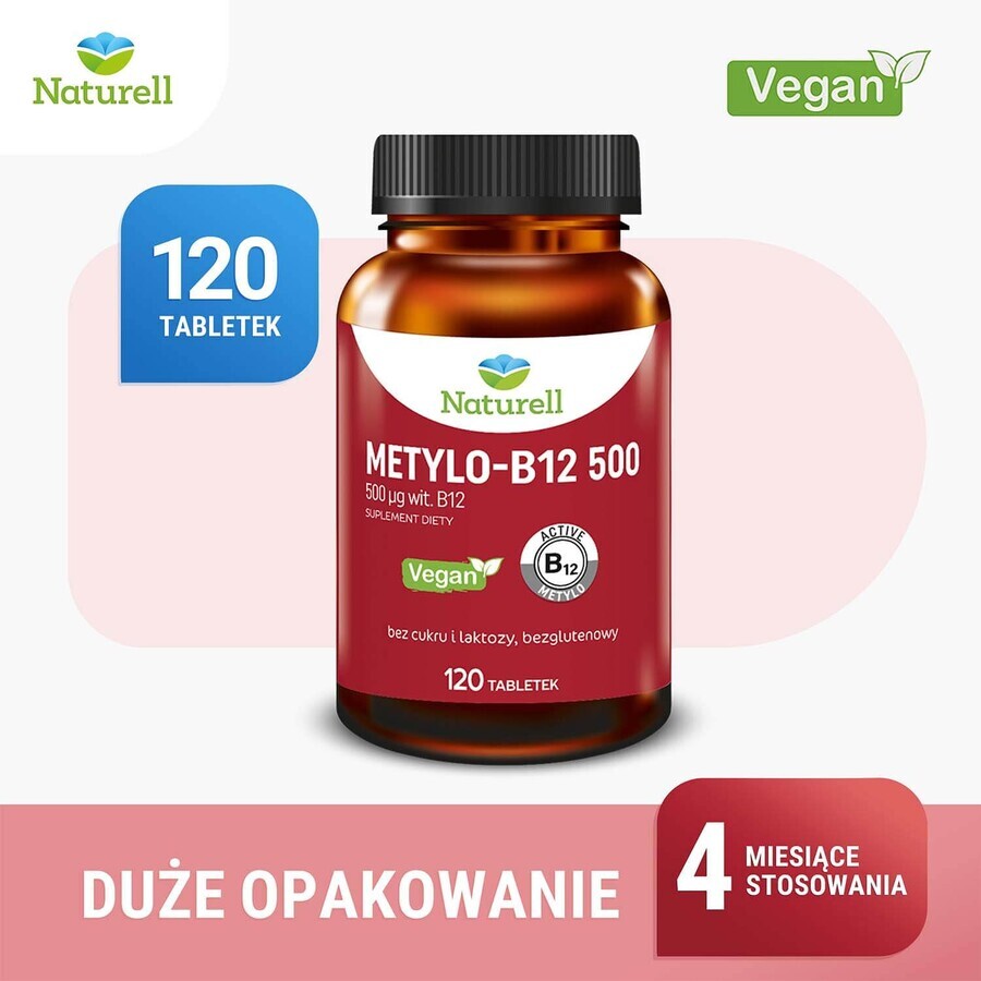 Naturell Methyl-B12 500, 120 comprimés