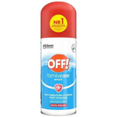 OFF ! Family Care, spray anti-moustiques sec, DEET 15%, 100 ml