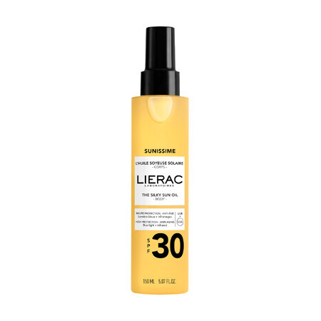 Lierac Sunissime, huile de protection corporelle, SPF 30, 150 ml