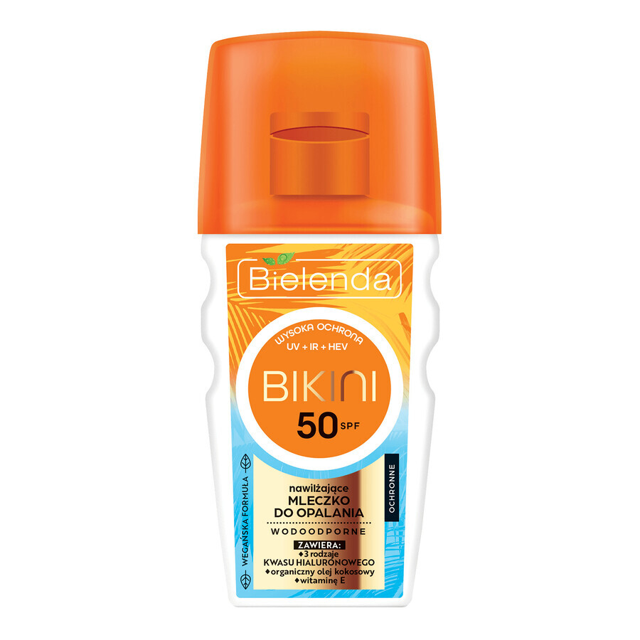 Bielenda Bikini, lotion solaire hydratante, résistante à l'eau, SPF 50, 125 ml