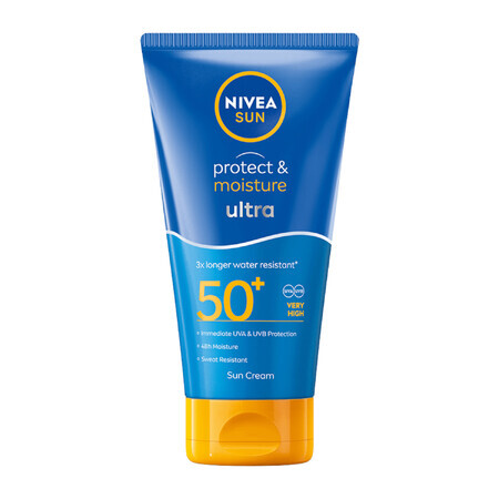 Nivea Sun Protect &amp; Moisture, lozione solare ultra idratante, SPF 50+, 150 ml