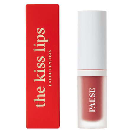 Paese The Kiss Lips, rouge à lèvres liquide, 02 Nude Coral, 3.4 ml