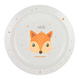 Canpol Babies, assiette bébé en plastique, Animaux mignons, 4/411, orange, à partir de 9 mois, 1 pièce