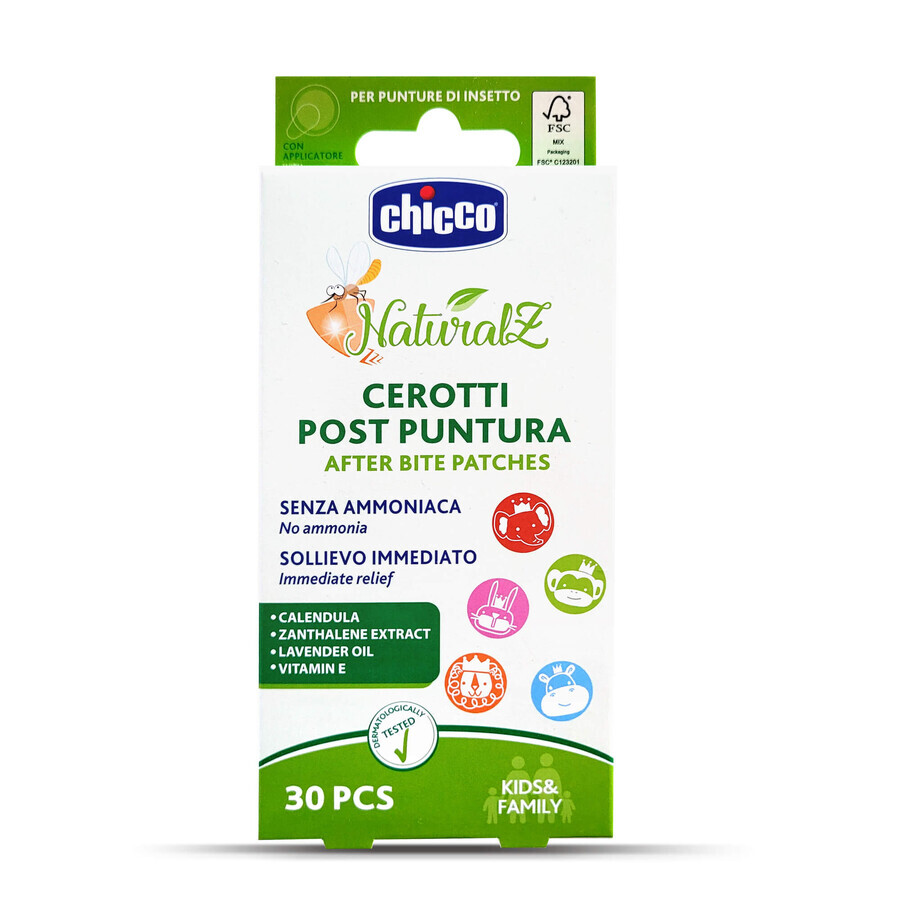 Chicco NaturalZ, pleisters voor insectenbeten, 30 stuks